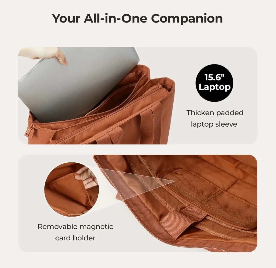 BAGSMART Tote Bag - Orange - photo 3