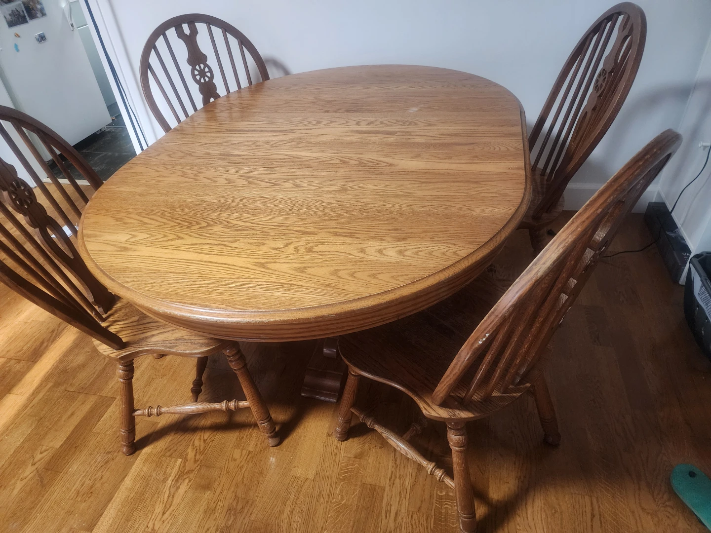 Oak Pedestal Dining Table