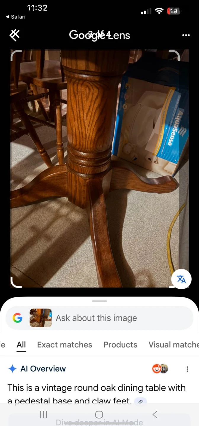 Oak Pedestal Dining Table - photo 3