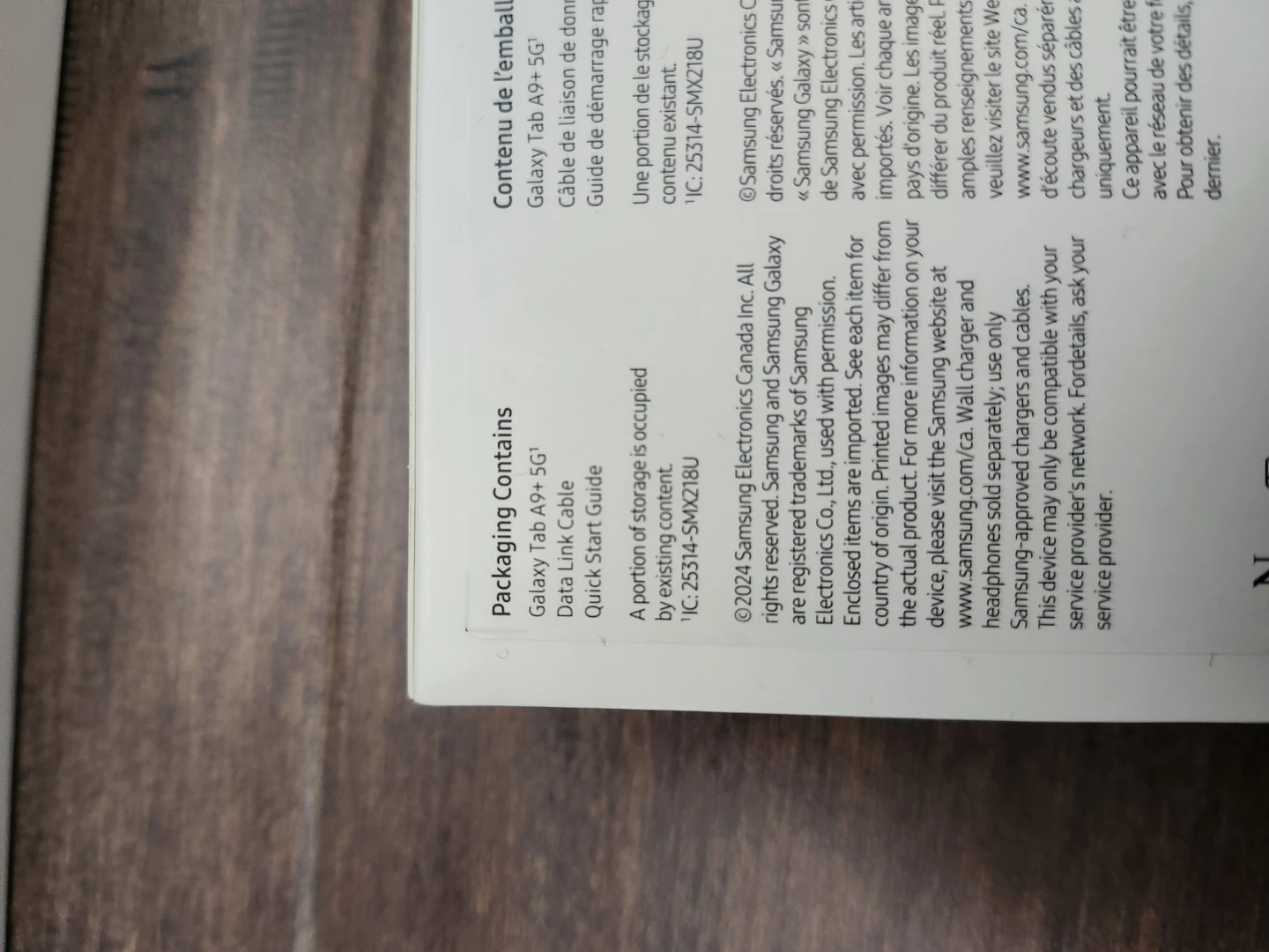 Samsung Galaxy Tab A9+ 5G - New in box - photo 2