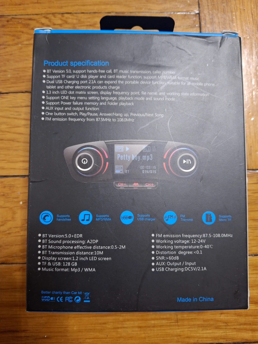 BT06 Car Kit Hands-free FM Transmitter & Charger - photo 2