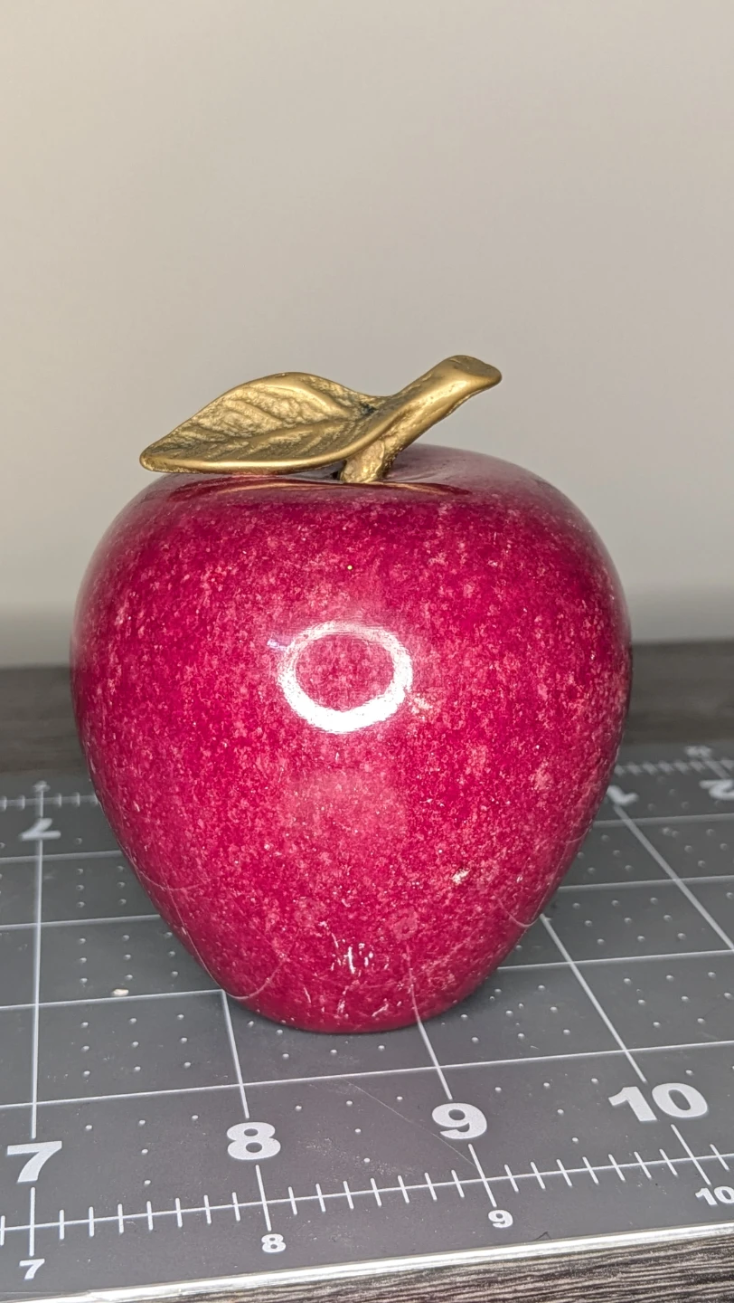 Decorative Marble Apple Figurine - photo 3