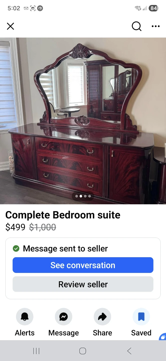 Complete Bedroom Suite - Solid Wood - photo 2