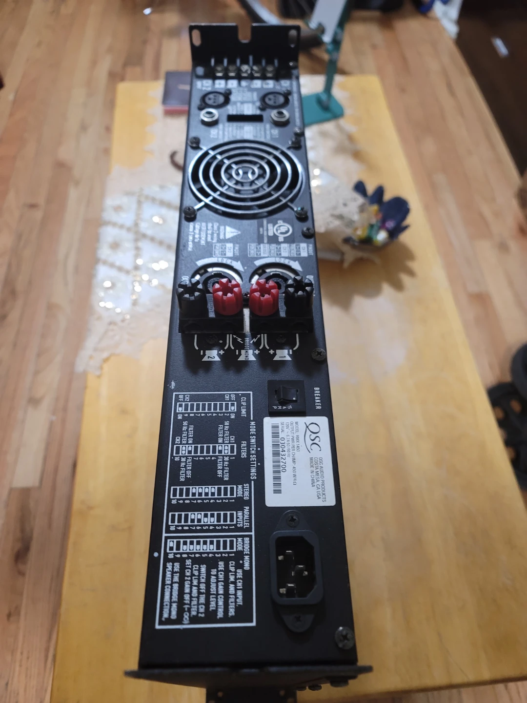 QSC RMX1450 2-CHANNEL POWER AMPLIFIER 1400w (450w x 2) - photo 4