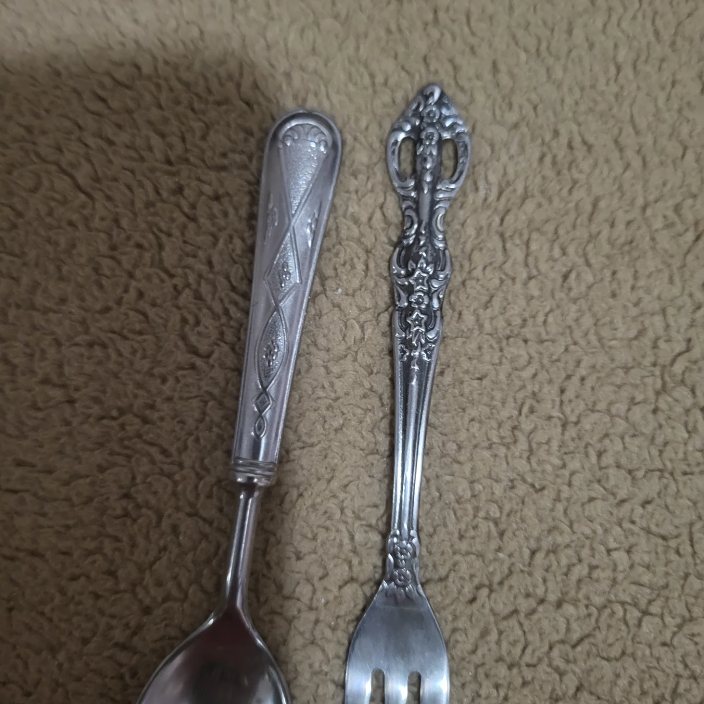 Vintage Silver Plated Fork & Spoon Set - photo 3