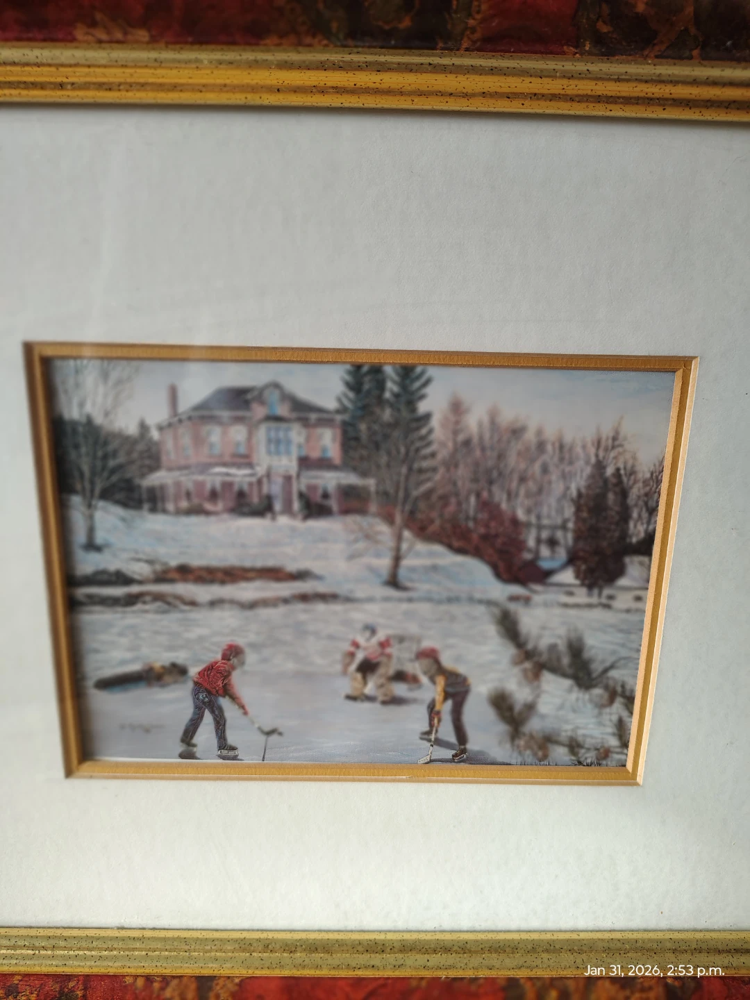 Framed Art Prints - Rural Barn Scene & Winter Skating - photo 4