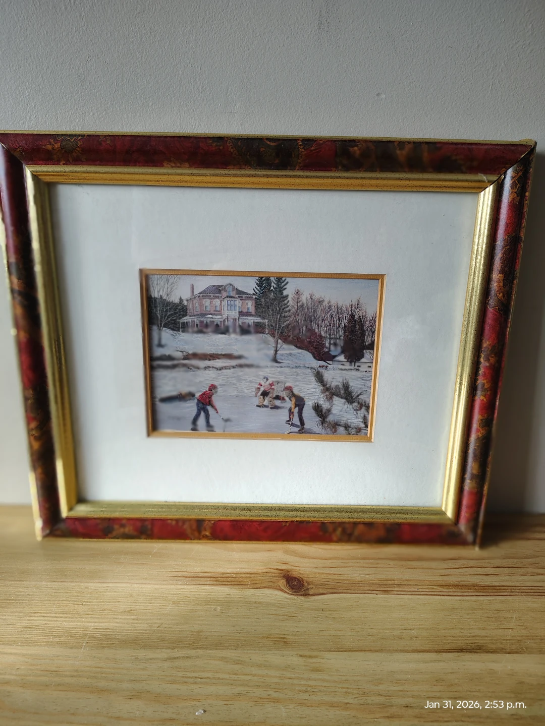 Framed Art Prints - Rural Barn Scene & Winter Skating - photo 3