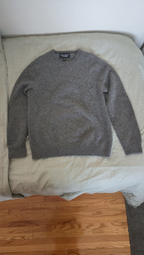 Banana Republic Cashmere Sweater - Grey, Large - photo 4