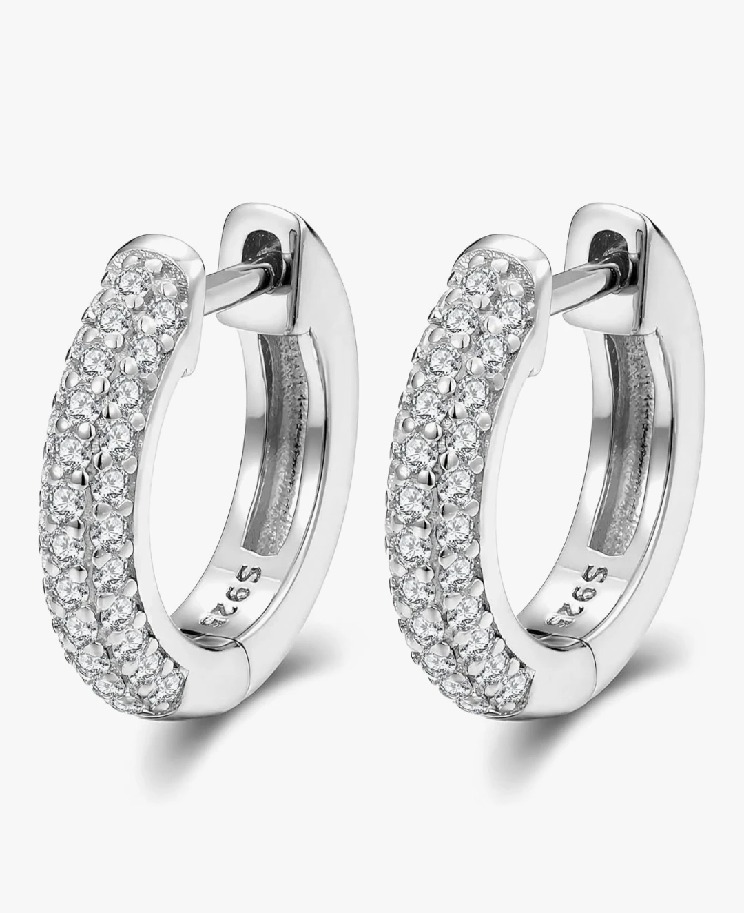 Moissanite Sterling Silver Earrings - photo 3
