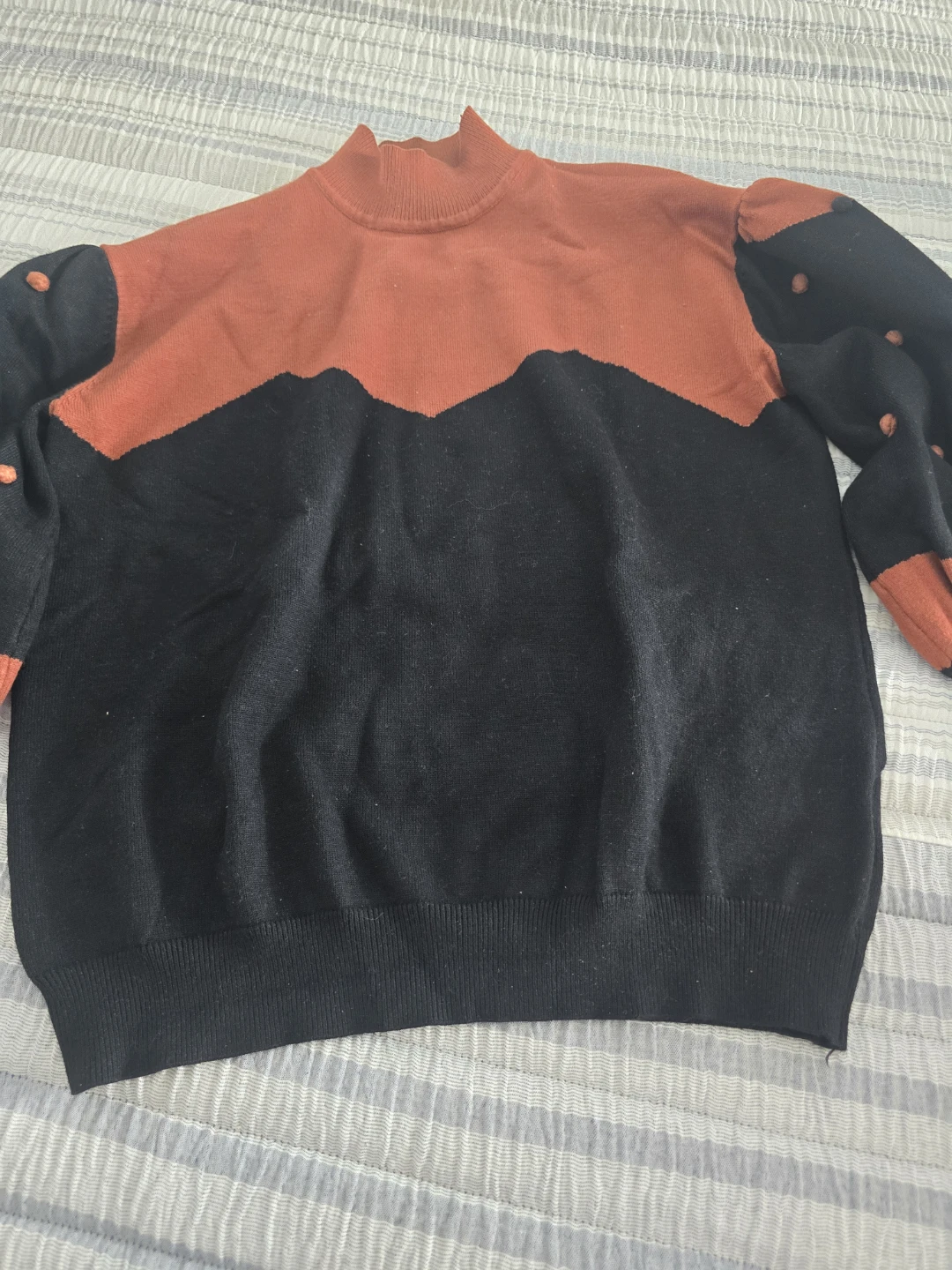 Color Block Knit Sweater