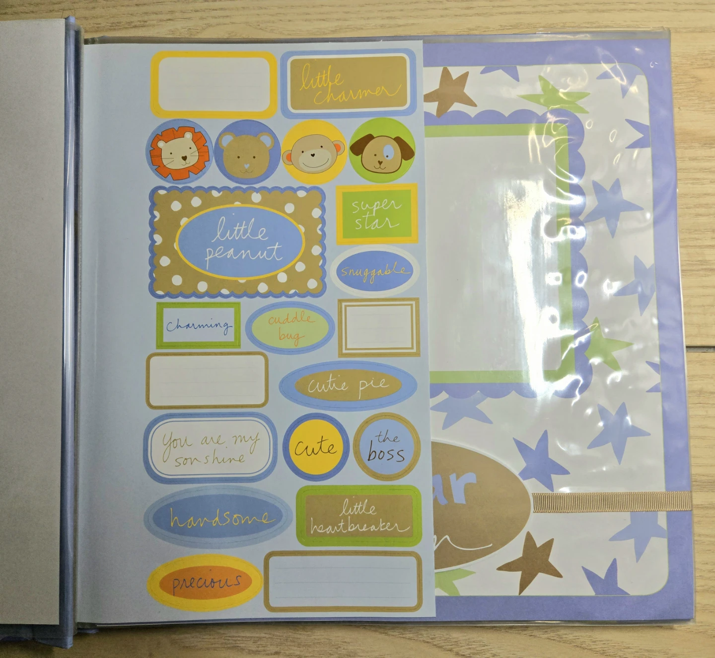 New Baby Boy Scrapbook Complete 12x12