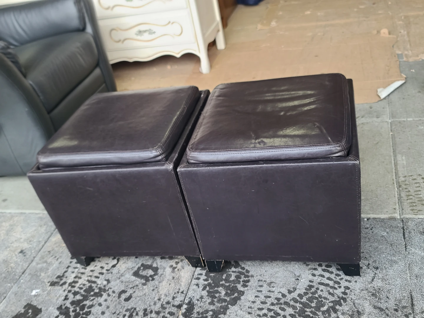 Storage Ottoman Cubes - Set of 2
