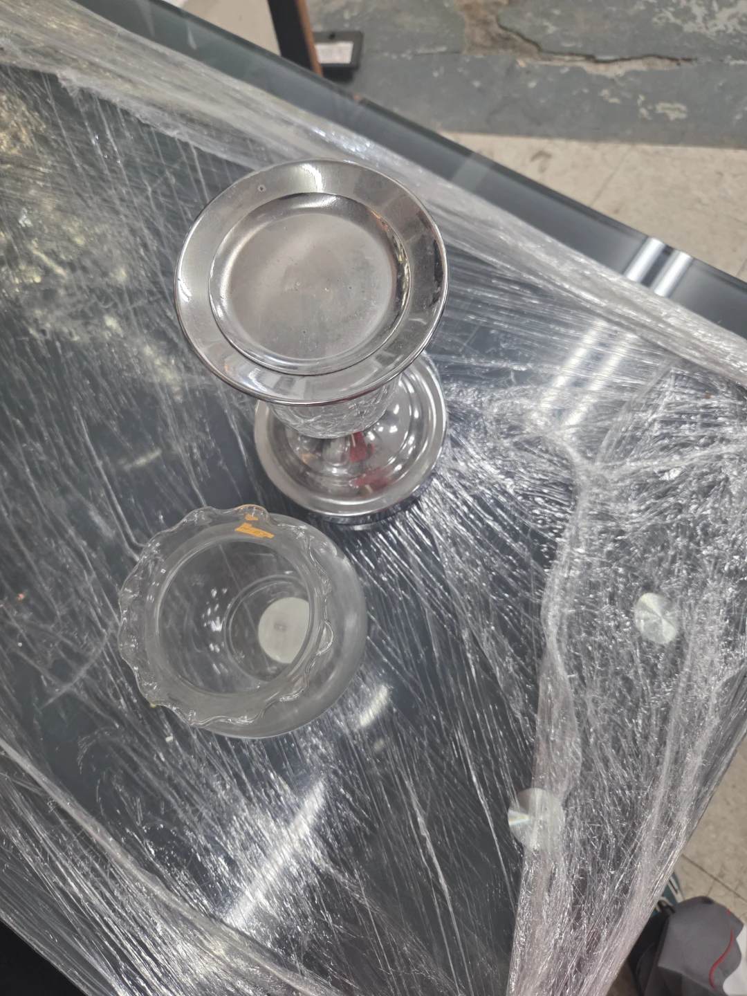 Candle Holder and Glass Vase Set - photo 3