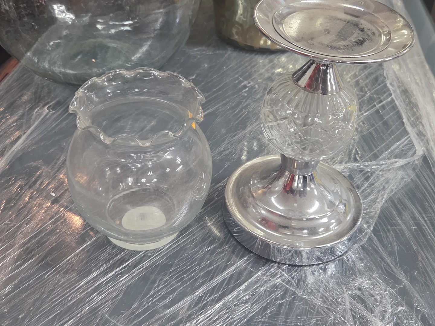 Candle Holder and Glass Vase Set - photo 4
