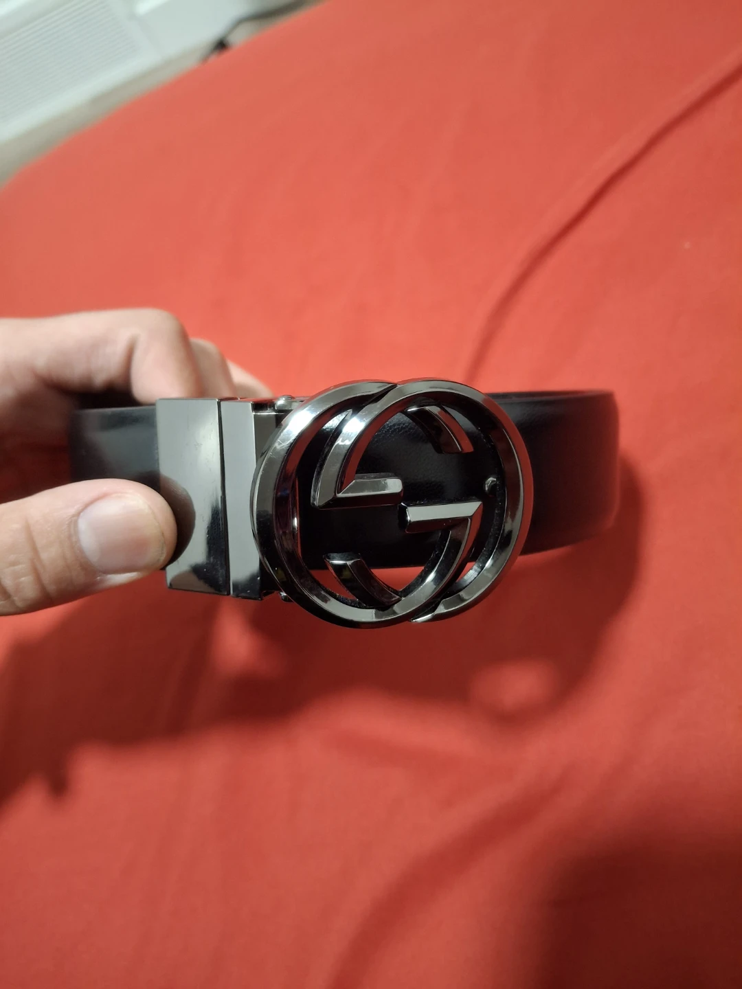 Gucci Black Leather Belt