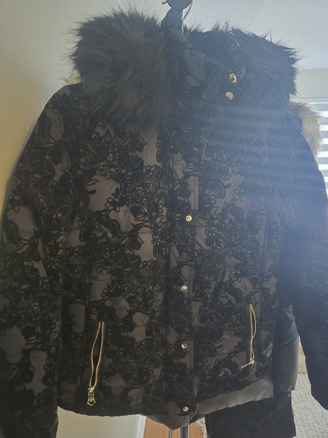 Nanette Lepore Black Puffer Jacket - Size S - photo 2