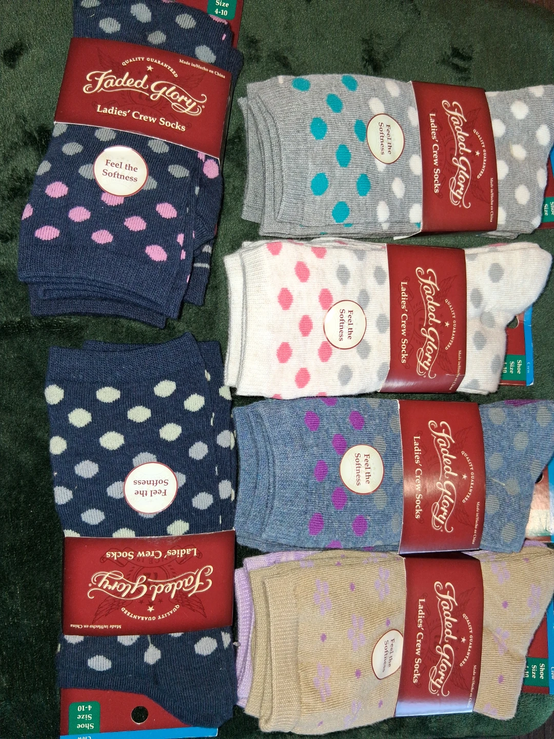 Ladies crew socks 3 pairs set