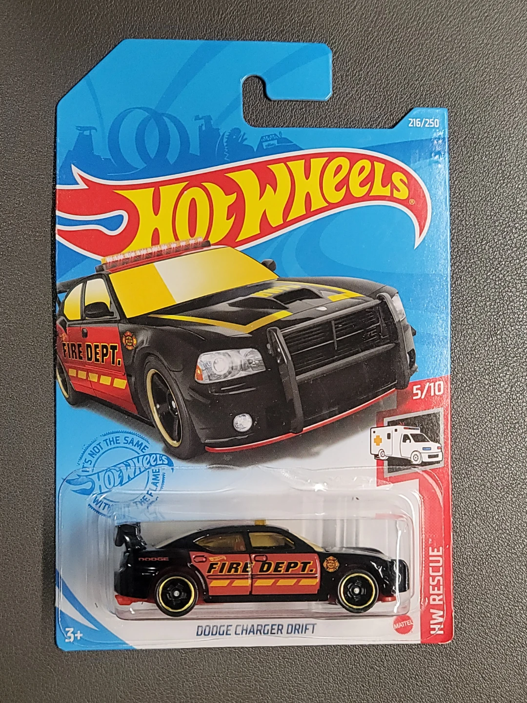 Hot Wheels Dodge Charger Drift Fire Dept. HW Rescue