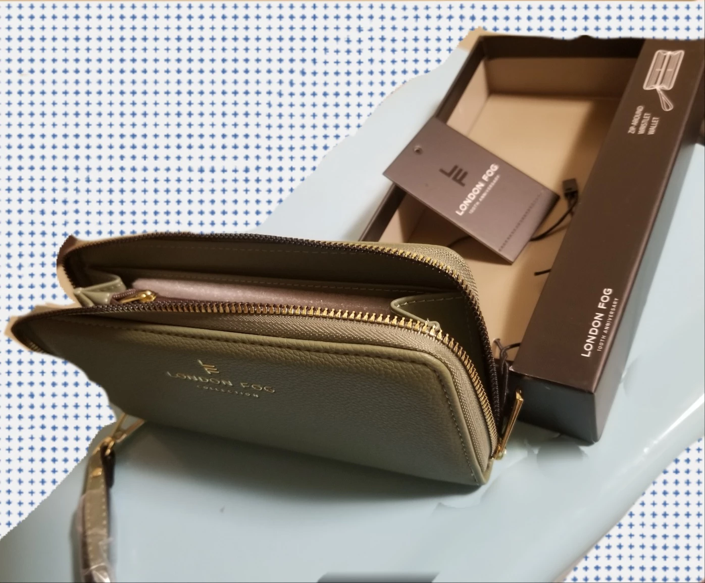 NWT London Fog Zip-Around Wristlet Wallet - New in Box! - photo 3