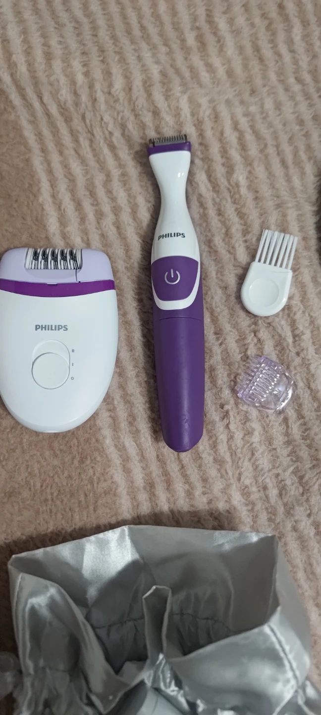 Philips Epilator and Bikini Trimmer Set with Pouch