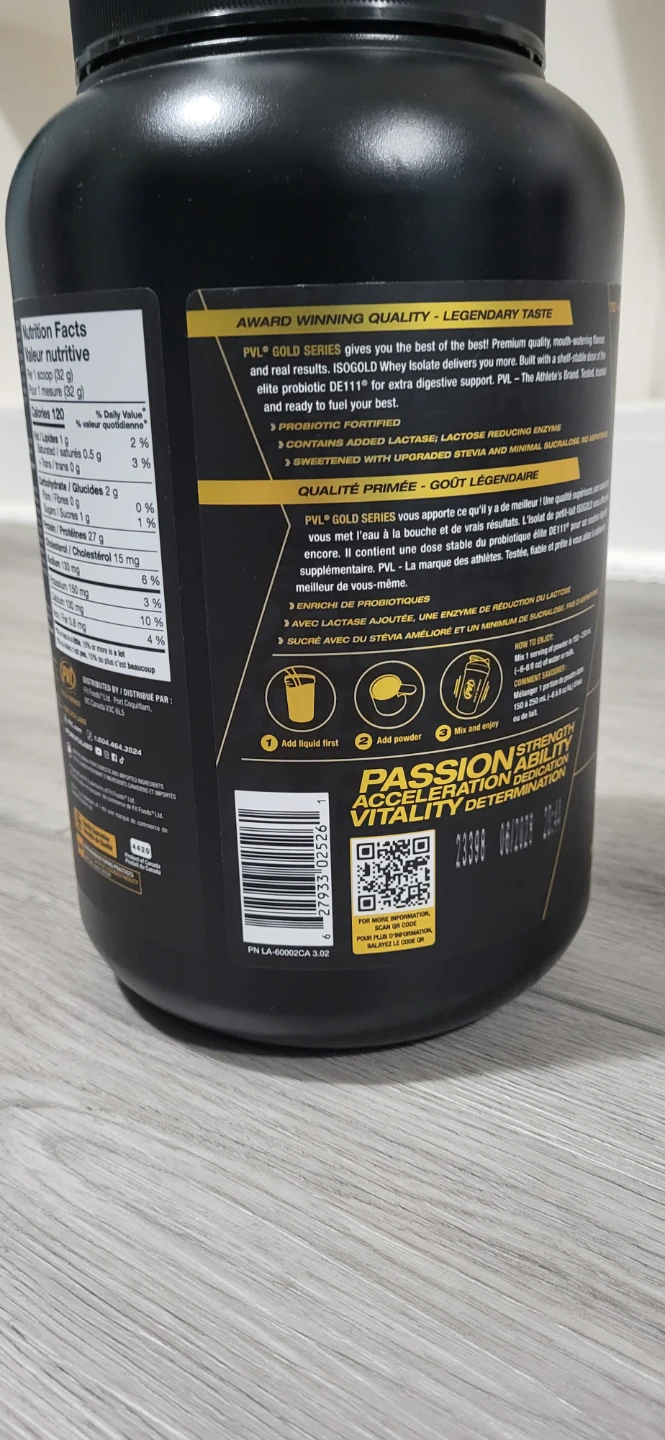 PVL ISO Gold Whey Protein Isolate - 908g - photo 3