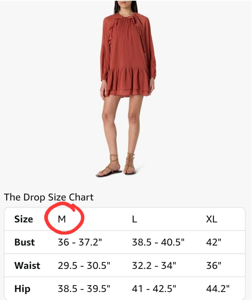 The Drop Women’s Jordan Ruffle Mini Dress - Chiffon, Medium - photo 5