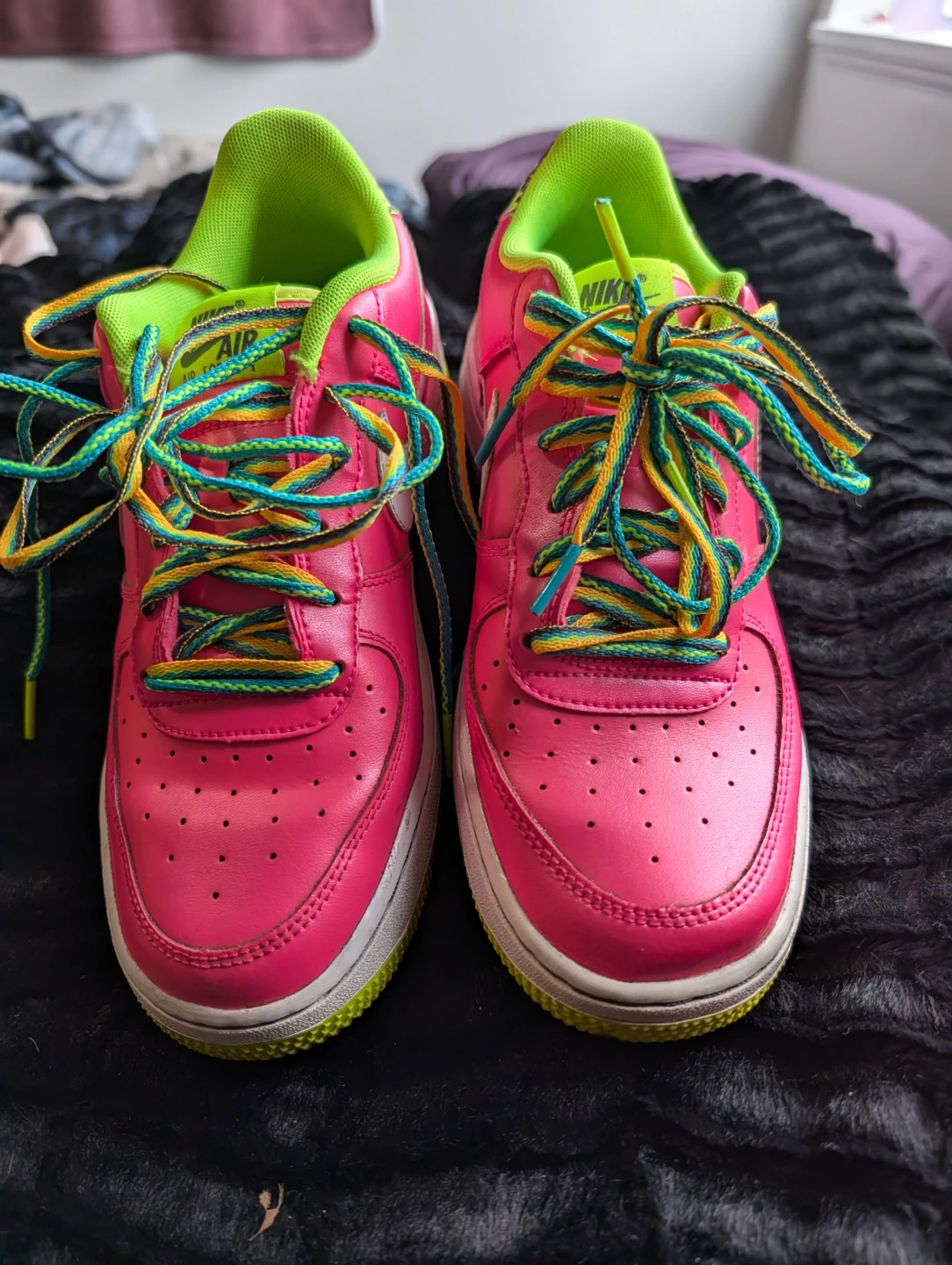 Nike Air Force 1 Pink Blast Volt