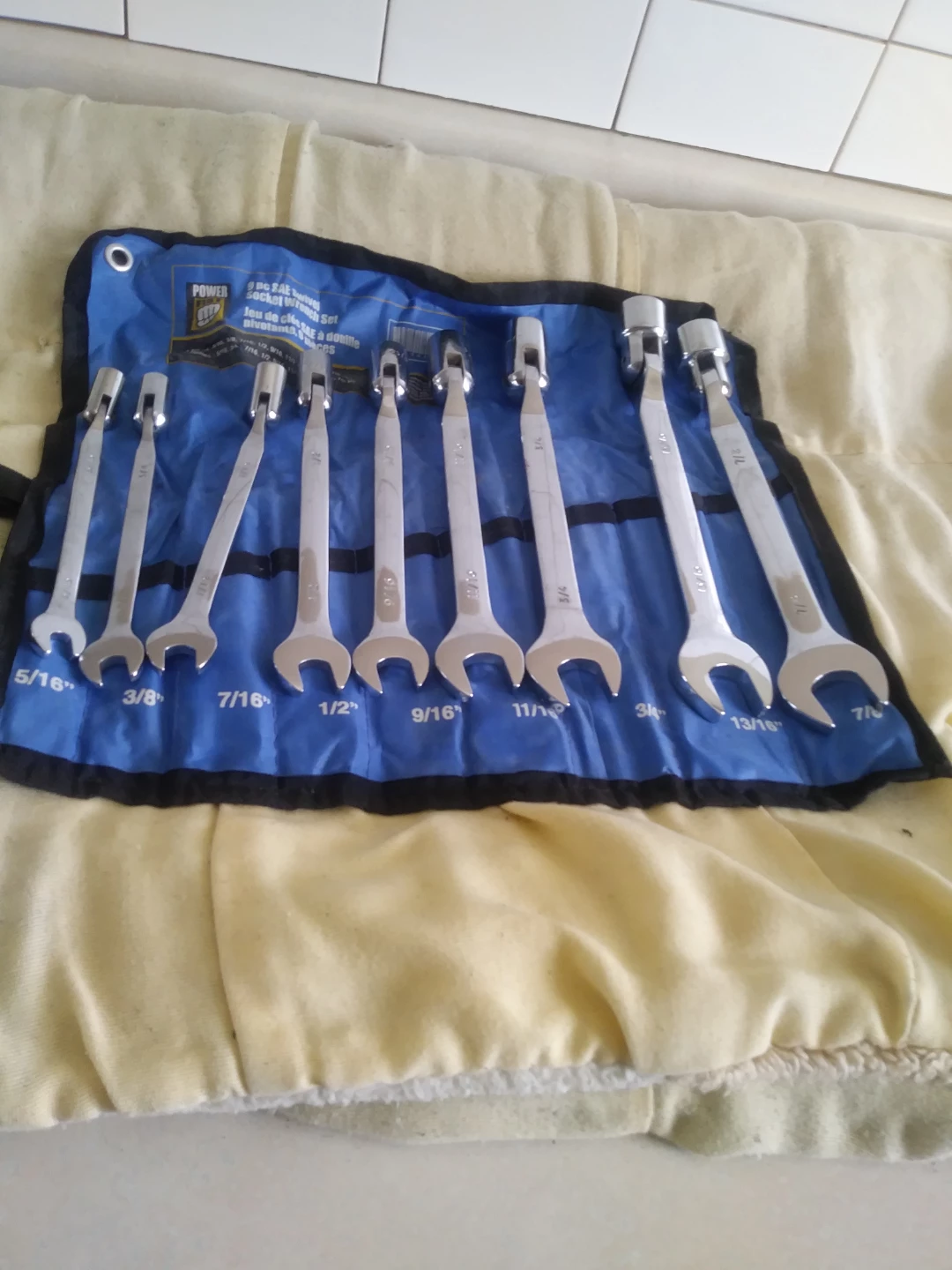 POWER 9 pc SAE Wrench Set