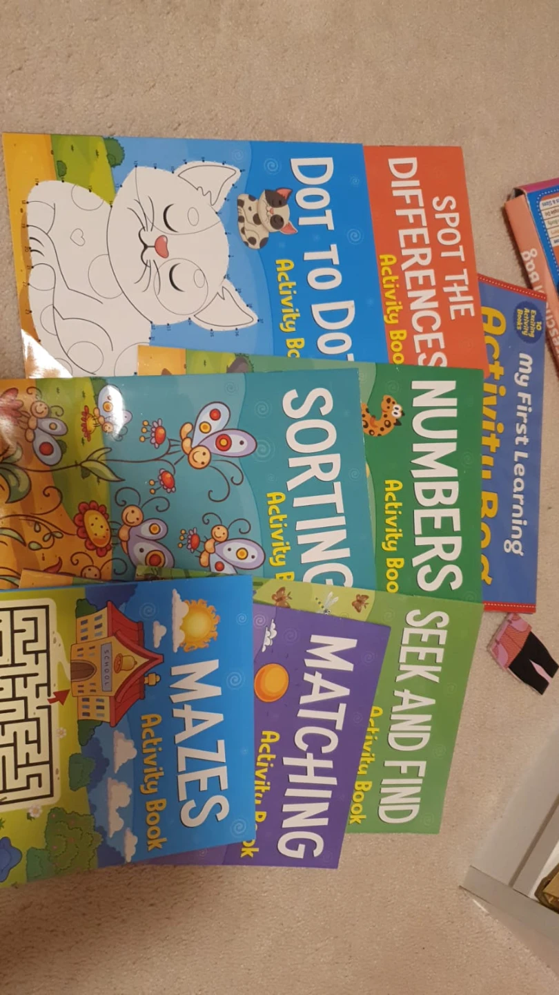 Preschool Learning Books and Activity Books Bundle