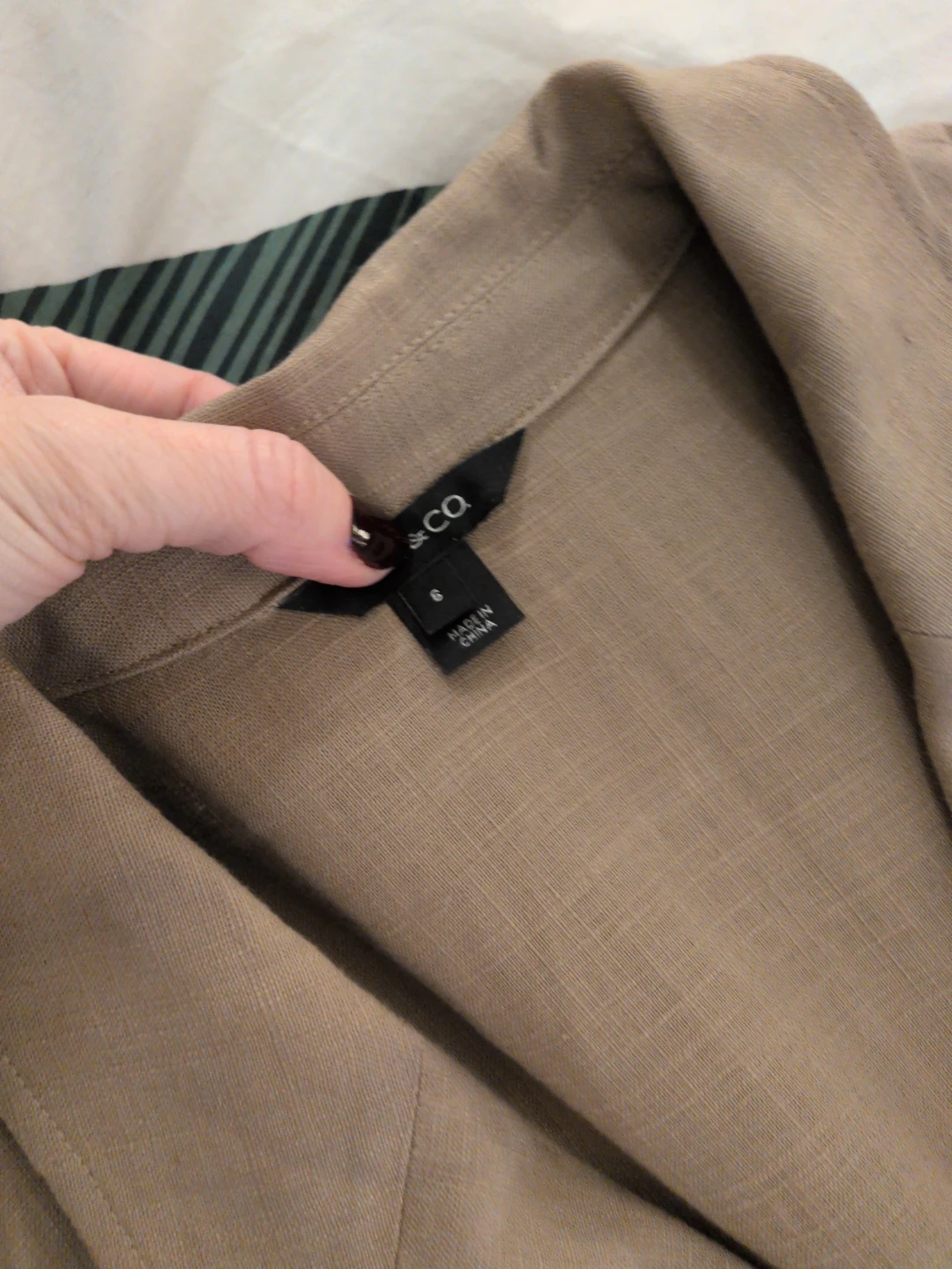 RW&Co linen blend jumpsuit (light brown) - photo 2