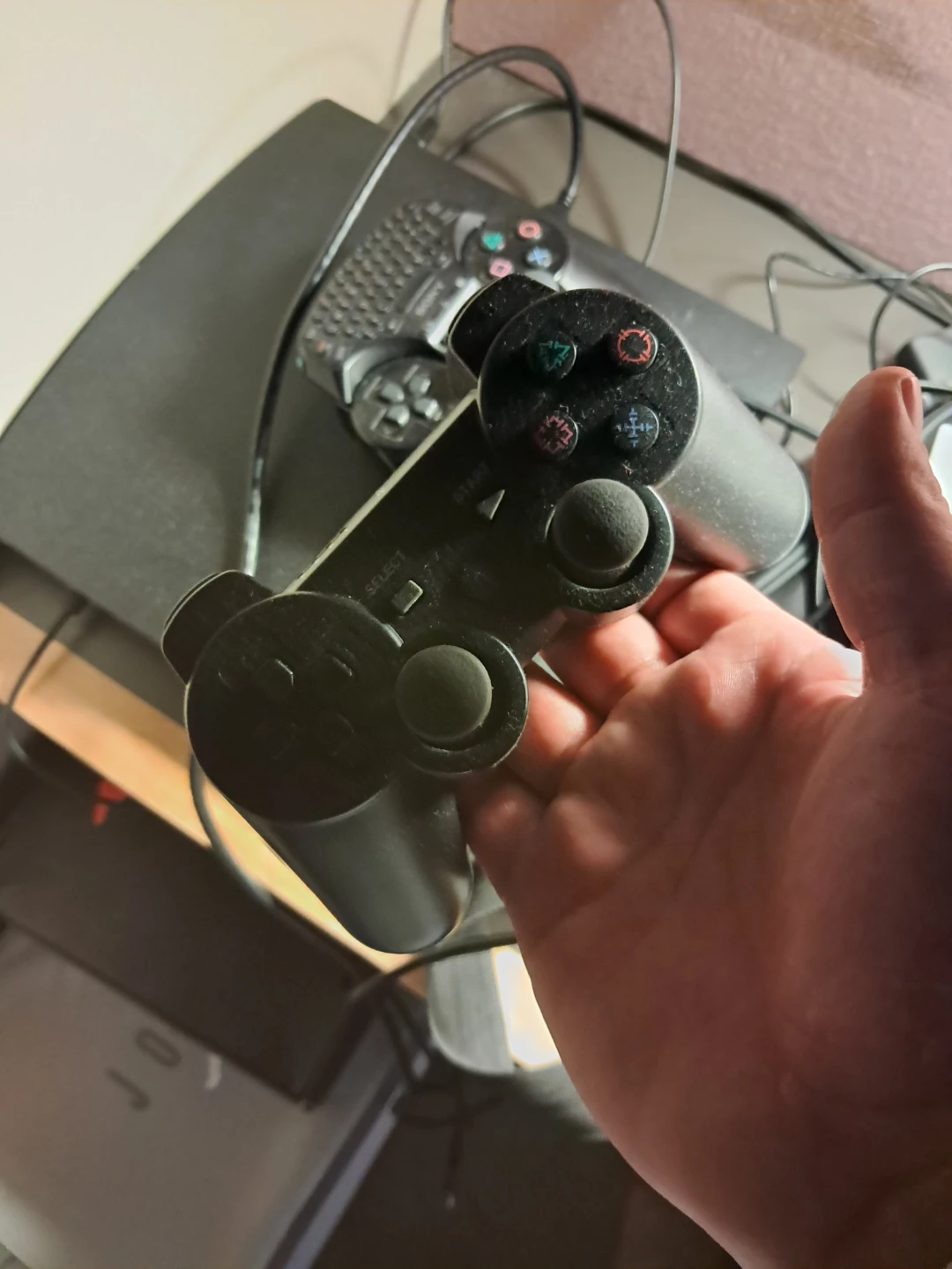 Sony PlayStation 3 (PS3) Controller with Keyboard Attachment - photo 3