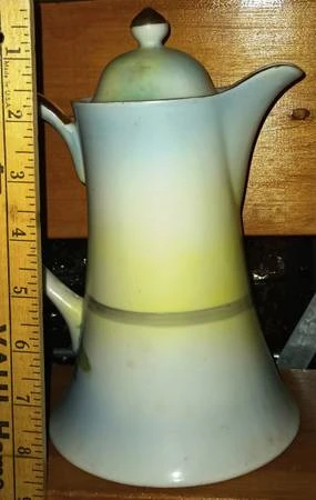 Vintage Porcelain Coffee Pot with Scenic Design - photo 4