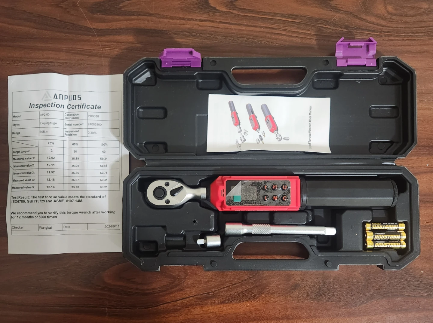 ANPUDS 3/8-inch Digital Torque Wrench - photo 3