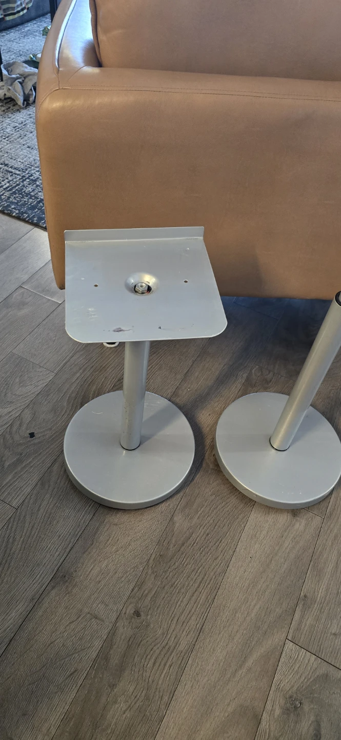 Pair of Speaker Stands - Silver - photo 4