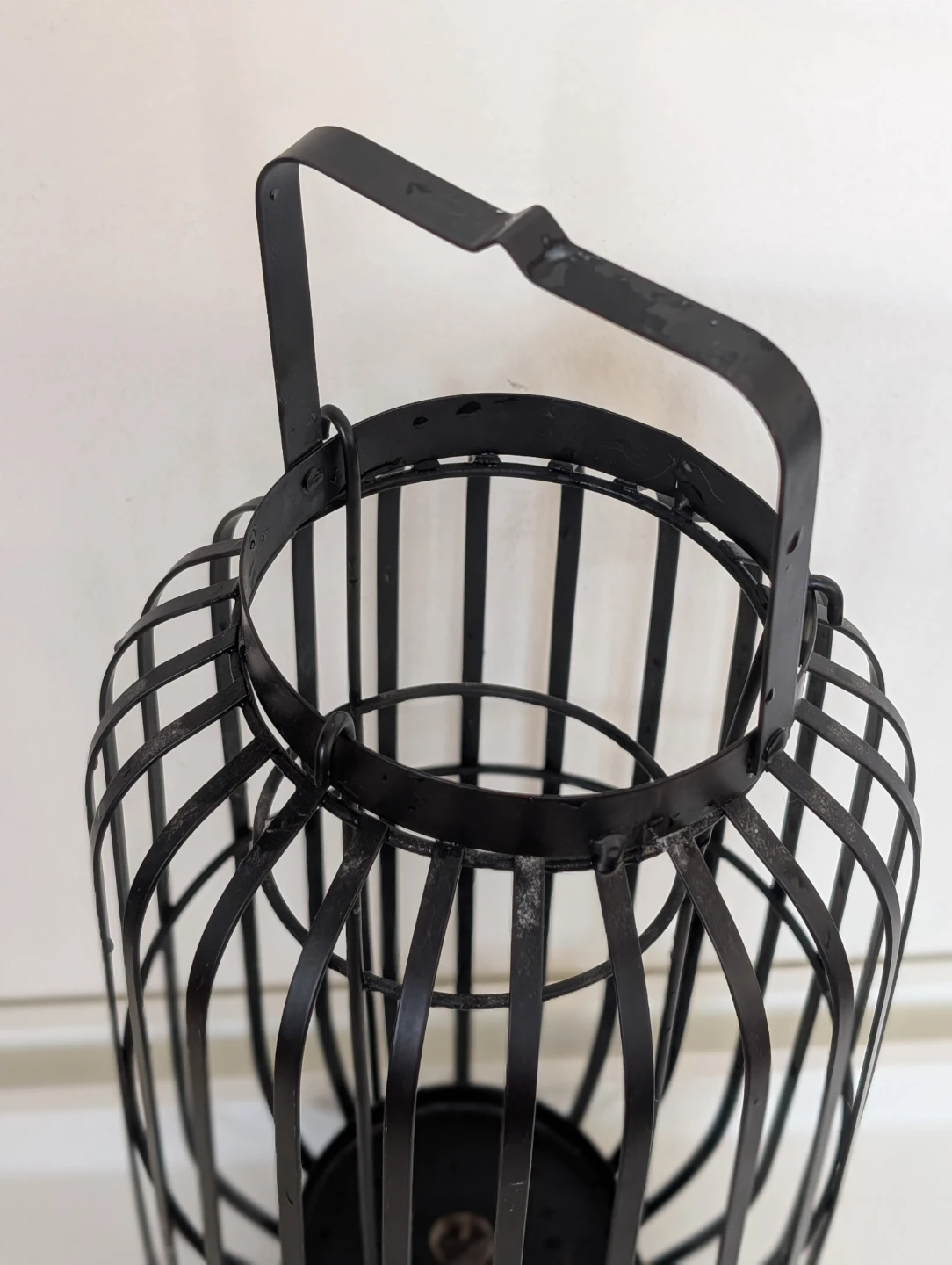 Black Metal Candle Lantern - 14" Tall 🥕 - photo 3