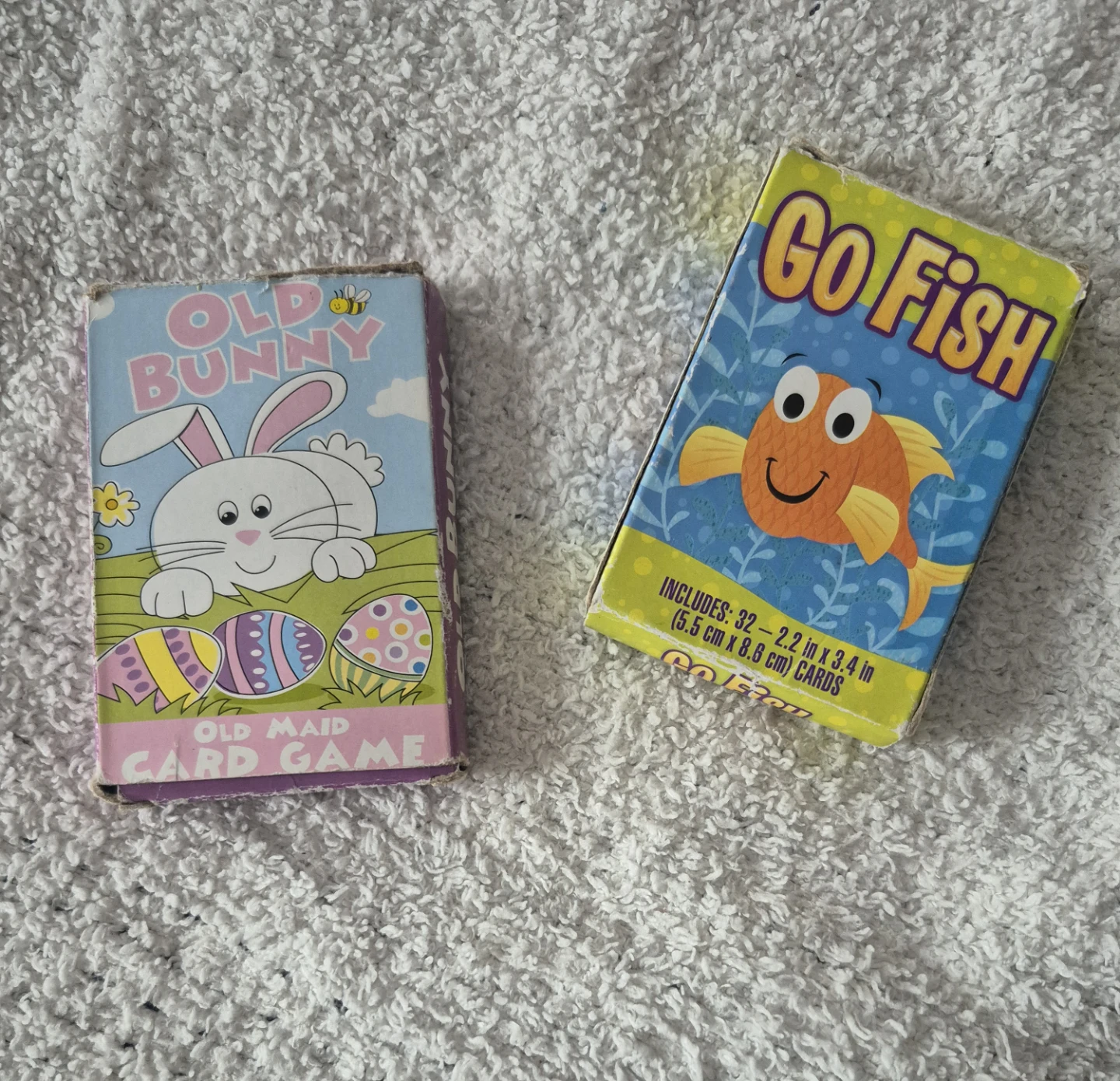 Old Bunny Card Game and Go Fish Card Game