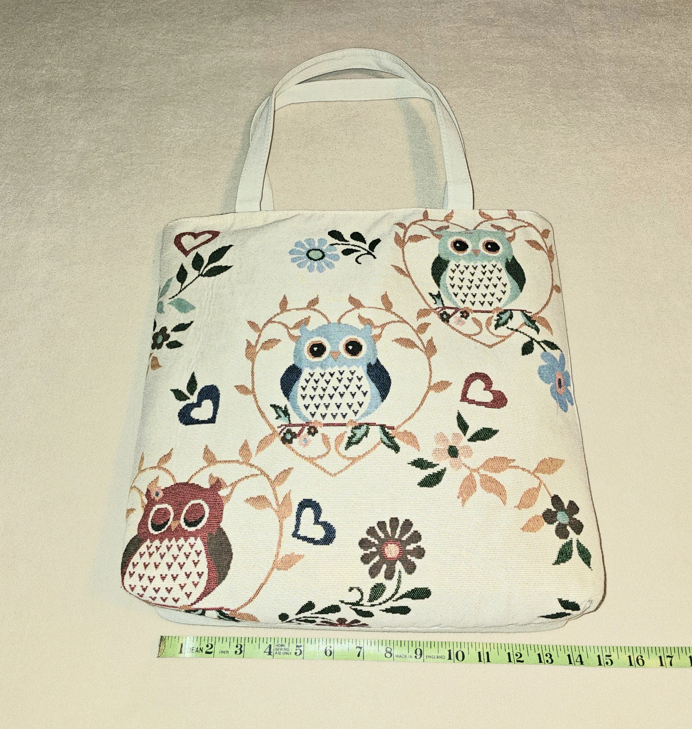 Owl Floral Tote Shoulder Bag $7