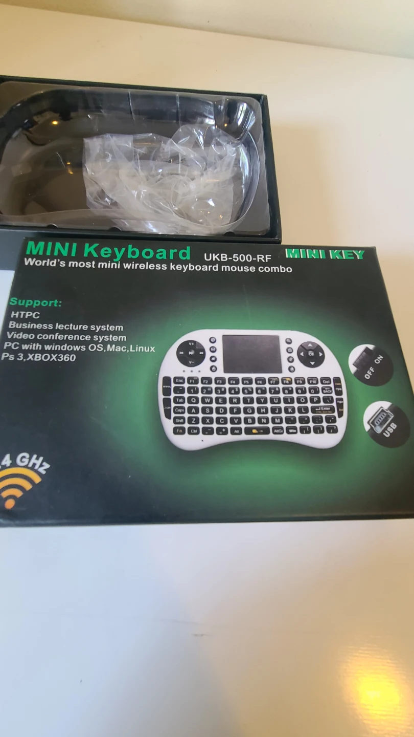 Mini Keyboard UKB-500-RF Wireless Mouse Combo - NEW - photo 3