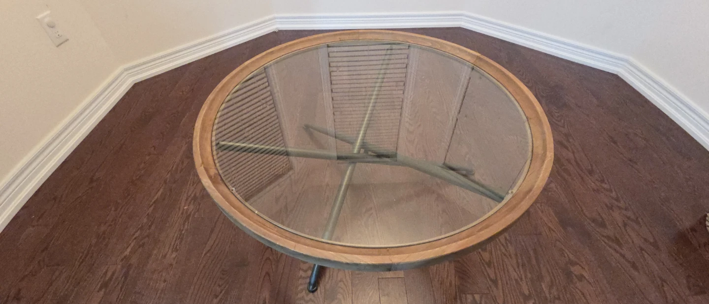 Round Glass Coffee Table - photo 3