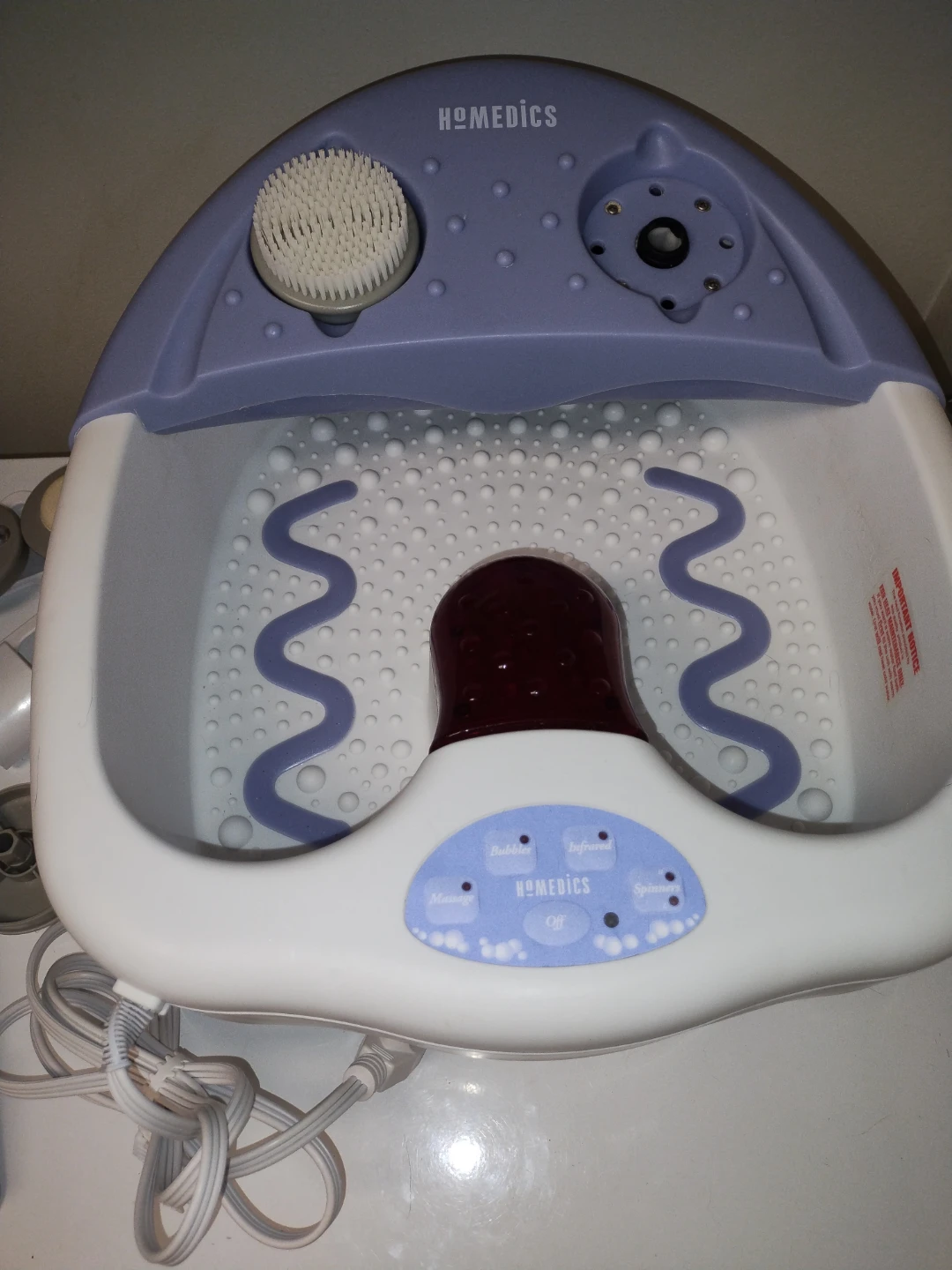 HoMedics Foot Rejuvenator ULTRA Pedicure Foot Spa with Remote - photo 2