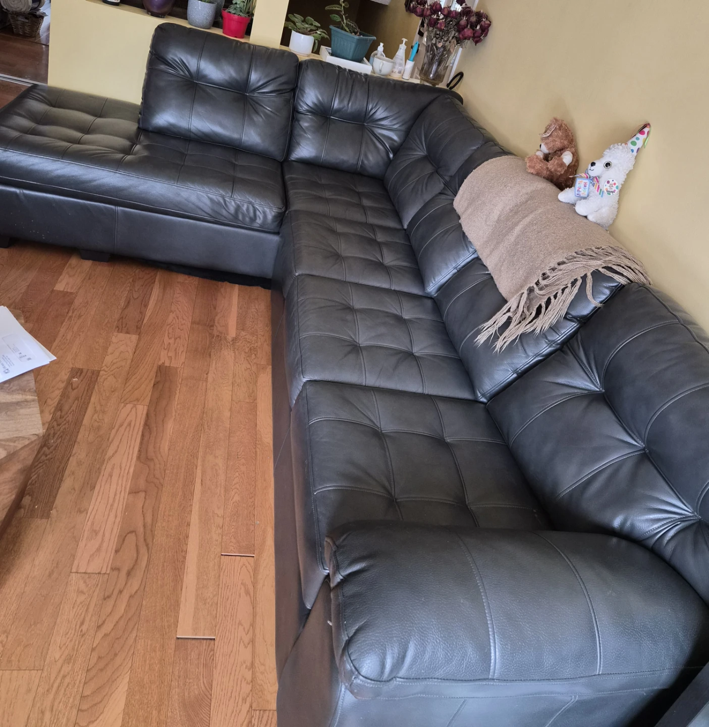 Black  Sectional Couch - photo 2