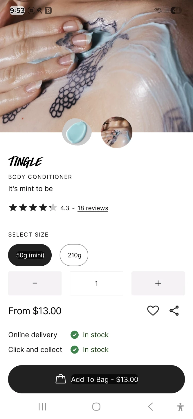 Lush Tingle Body Conditioner