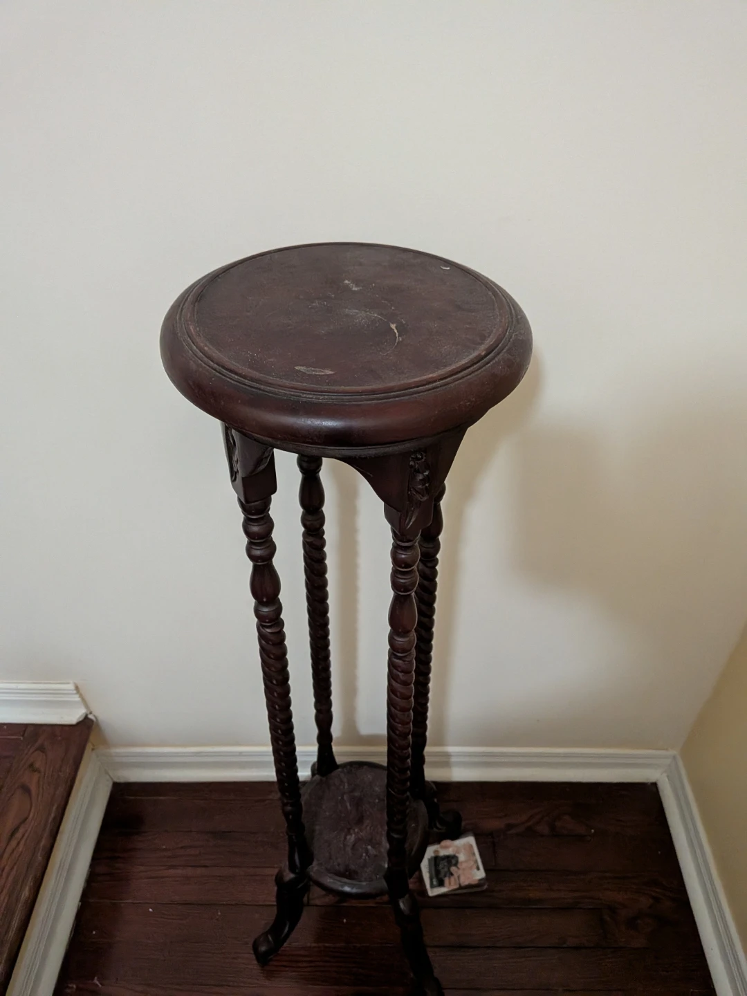 Antique Wooden Plant Stand - photo 3