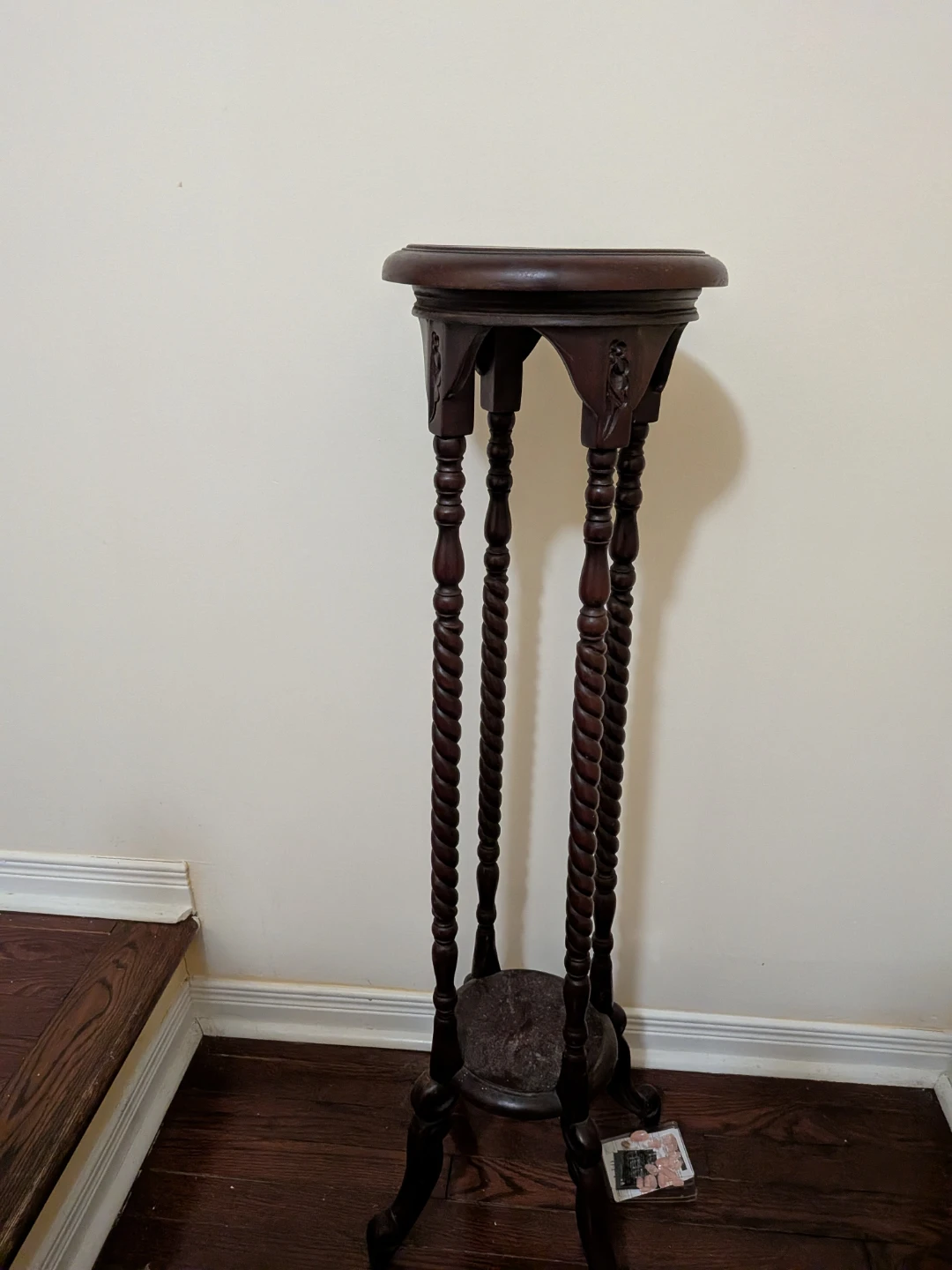 Antique Wooden Plant Stand - photo 4