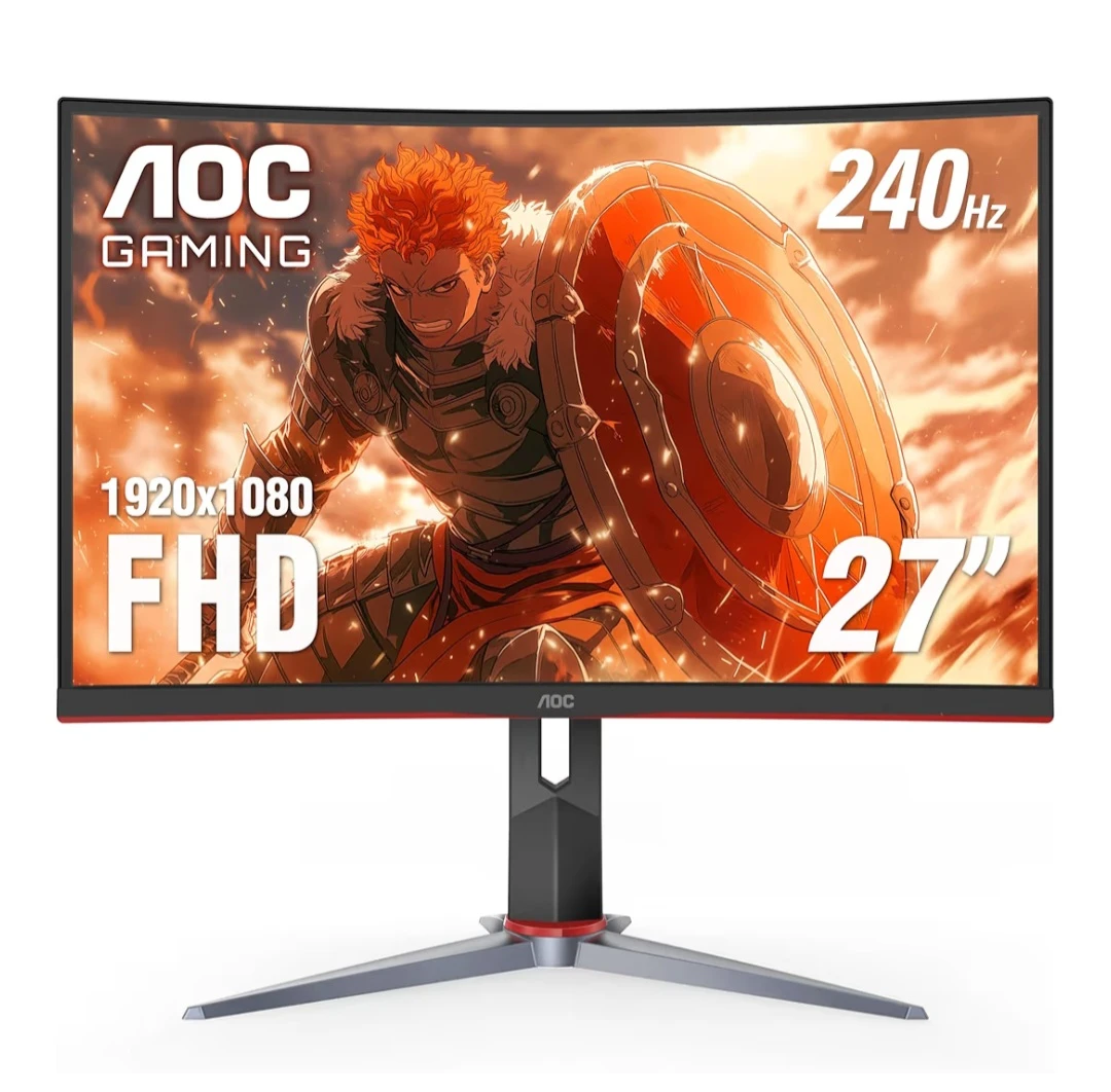 AOC 27" Curved Gaming Monitor - 1920x1080 FHD, 240Hz - photo 5