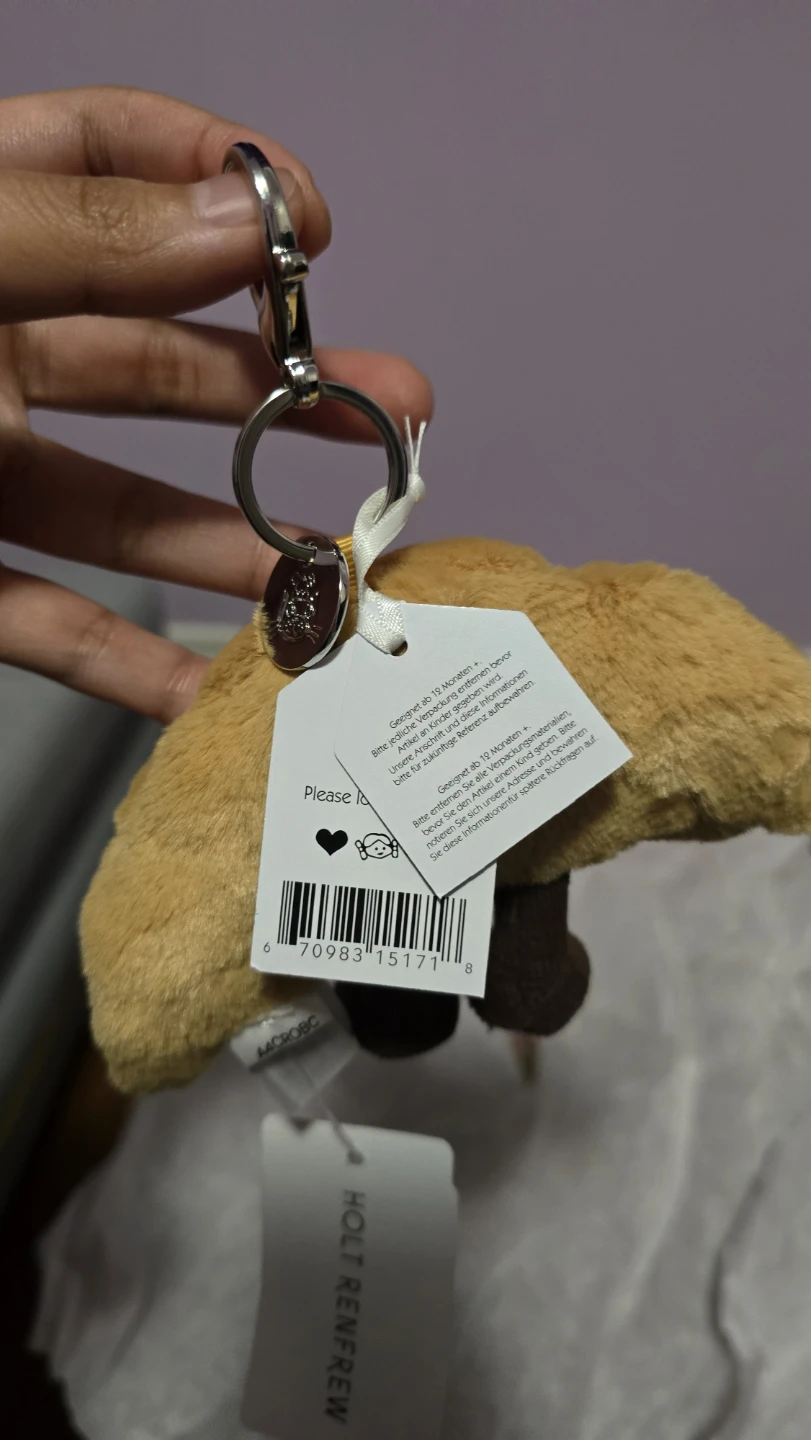 Jellycat Croissant Amuseable Bag Charm - New - photo 3