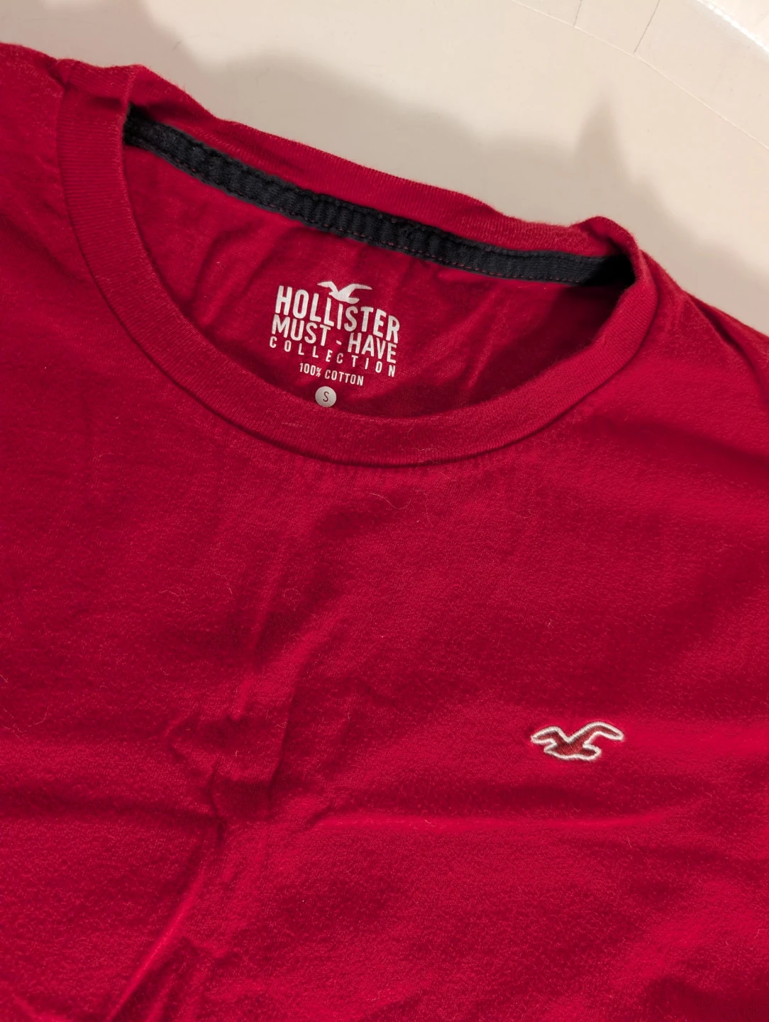 Red Cotton T-Shirt | Hollister - S: S/P