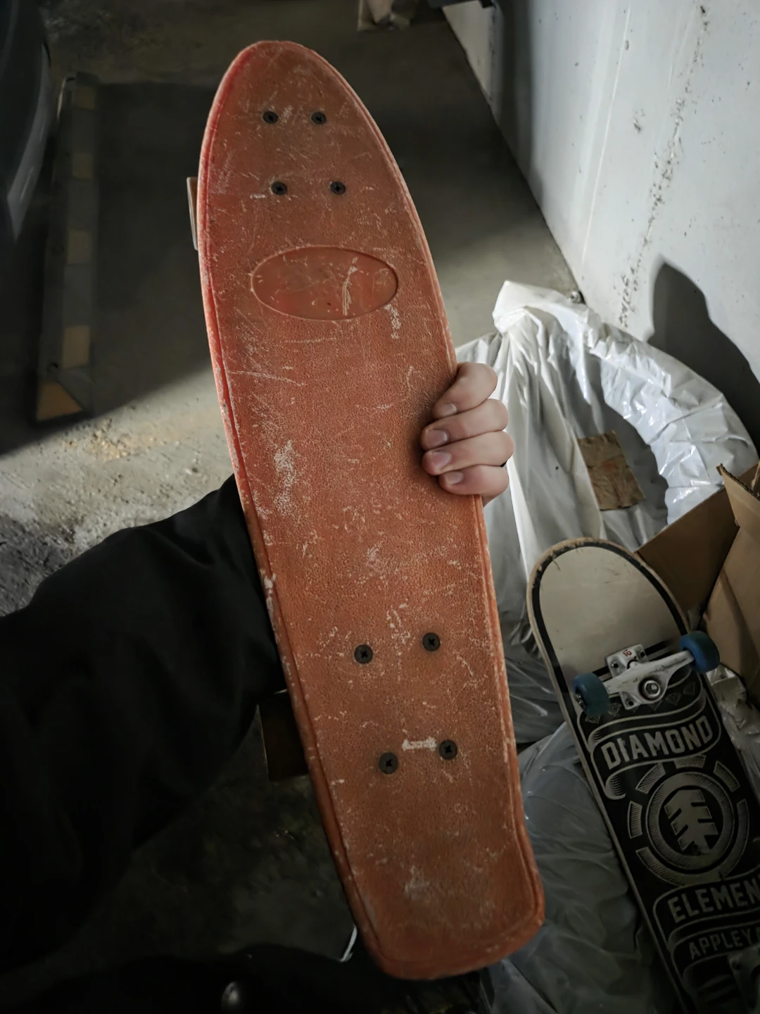 Red penny board