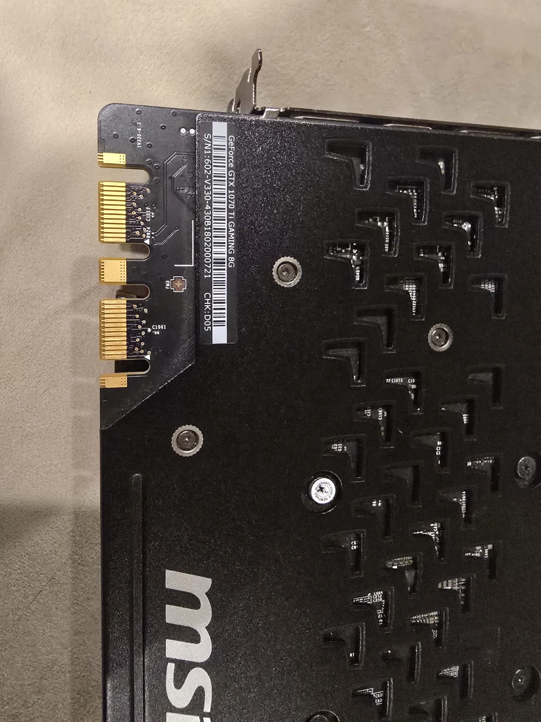 MSI GeForce GTX 1070 Ti Gaming X 8G Graphics Card - photo 3