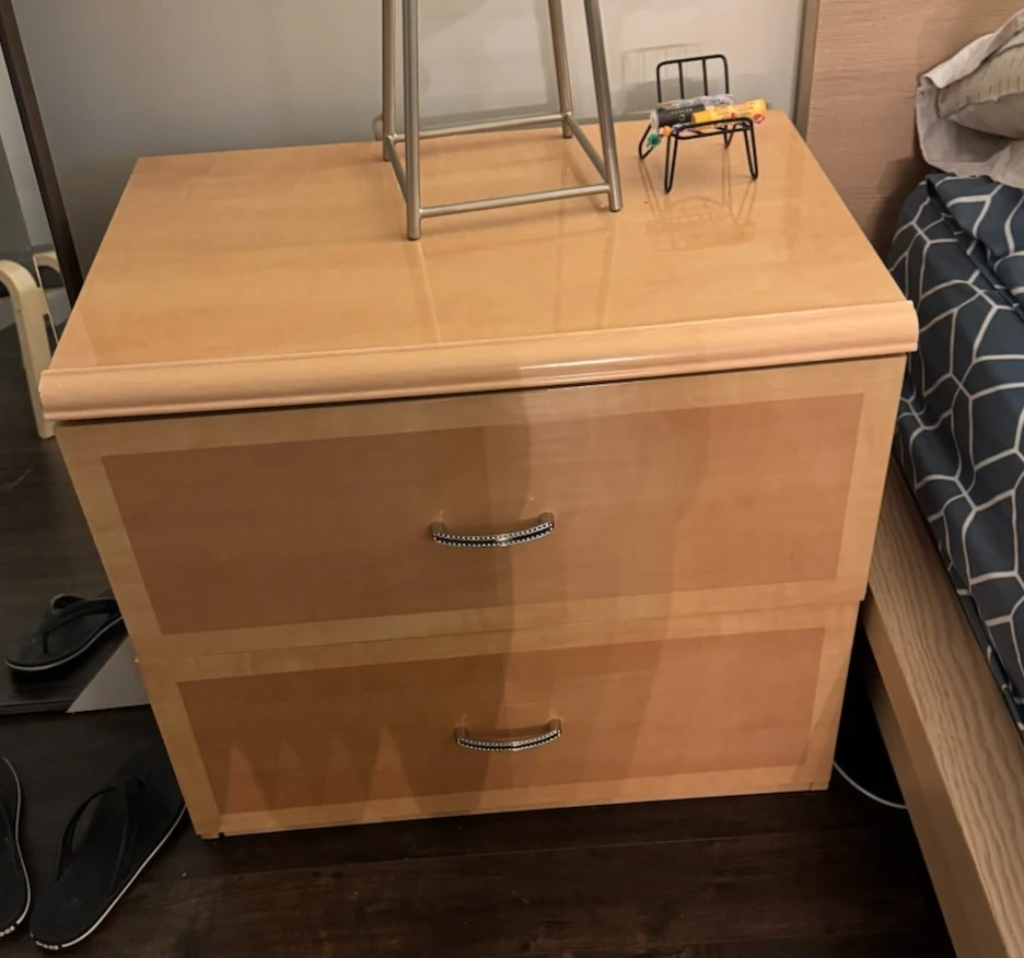 Two-drawer nightstand